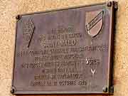 plaque commemorative du cargo saint-malo saint-malo