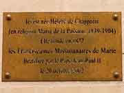 plaque commemorative helene de chappotin nantes