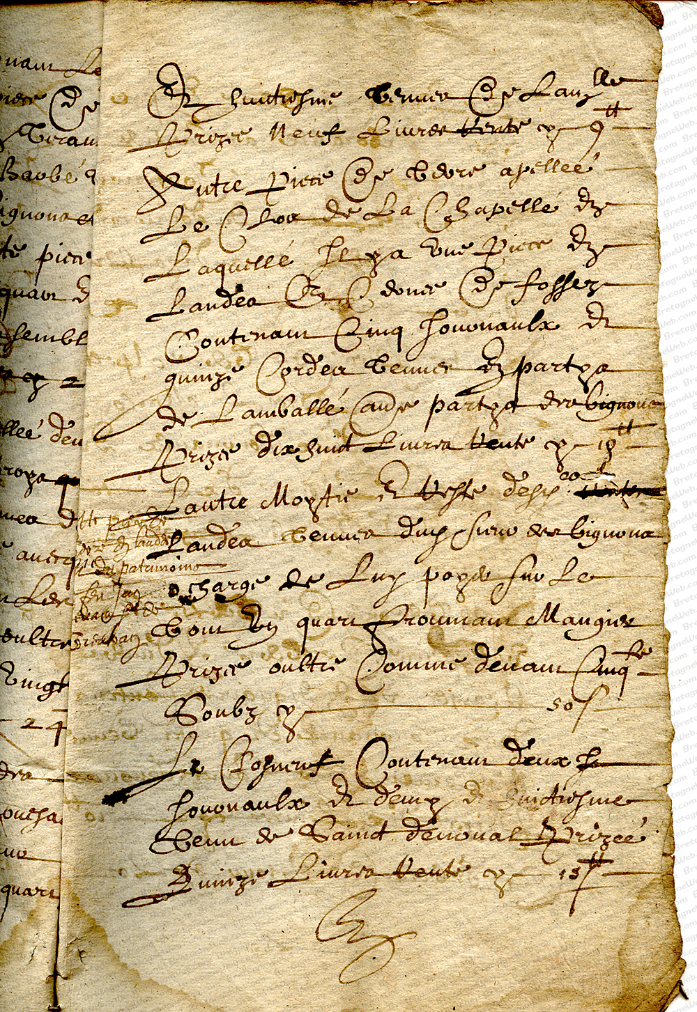 planguenoual partages en 1626