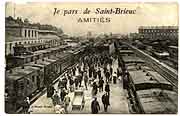carte postale gare saint-brieuc
